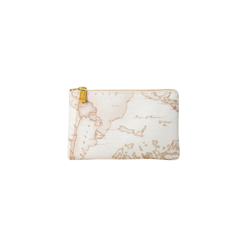 Alviero Martini Prima Classe White Cotton Clutch Bag - Timeless Elegance