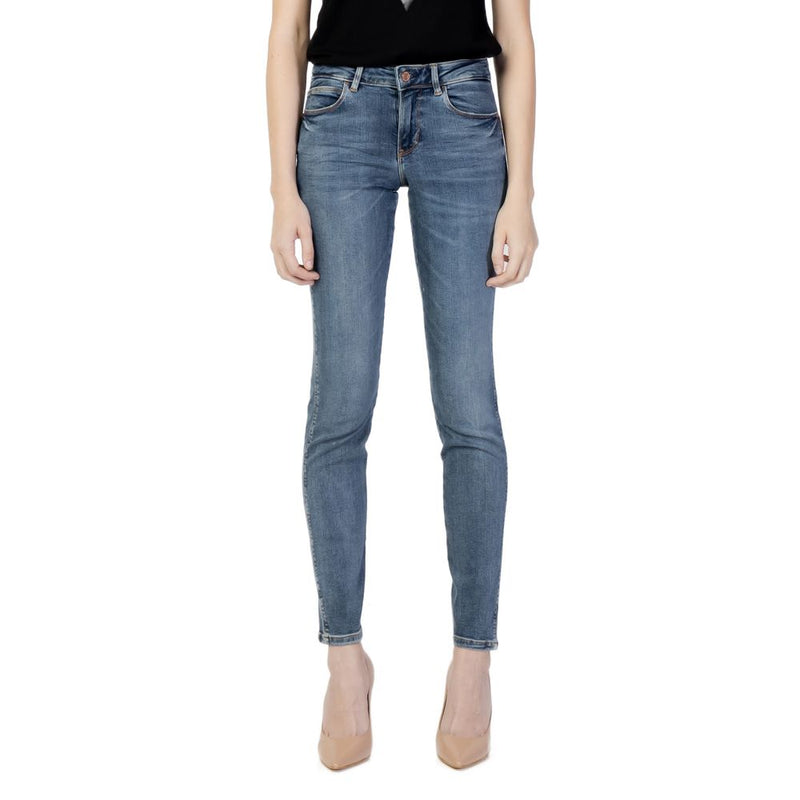 Guess Blue Cotton Skinny Jeans - CURVE X Model