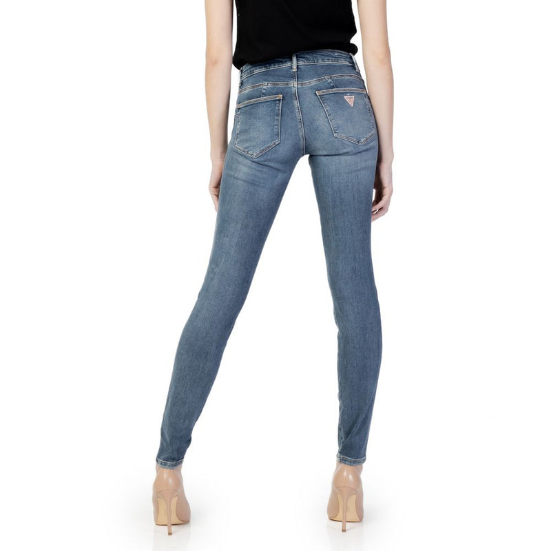 Guess Blue Cotton Skinny Jeans - CURVE X Model