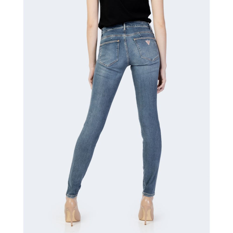 Guess Blue Cotton Skinny Jeans - CURVE X Model