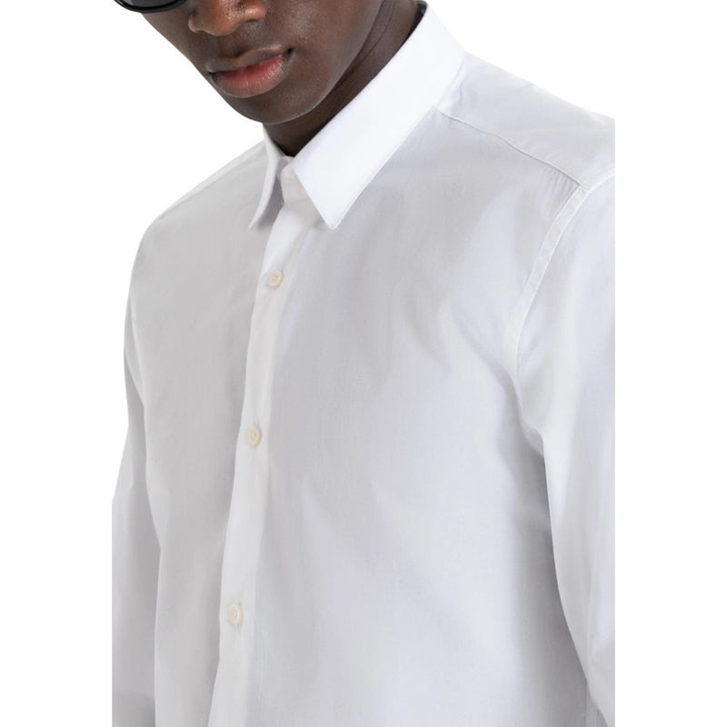 Antony Morato NAPOLI White Cotton Dress Shirt for Men