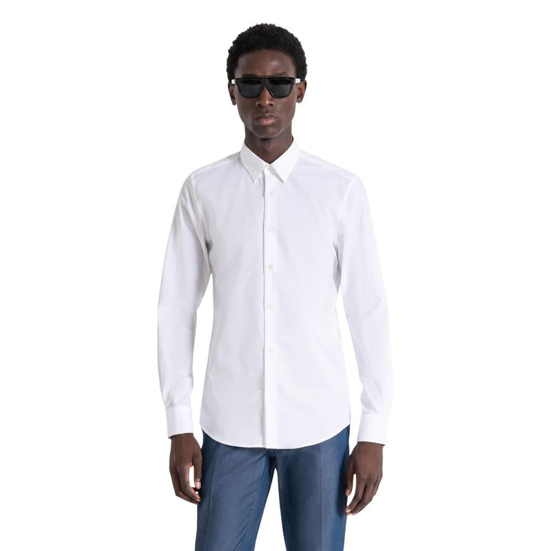Antony Morato NAPOLI White Cotton Dress Shirt for Men