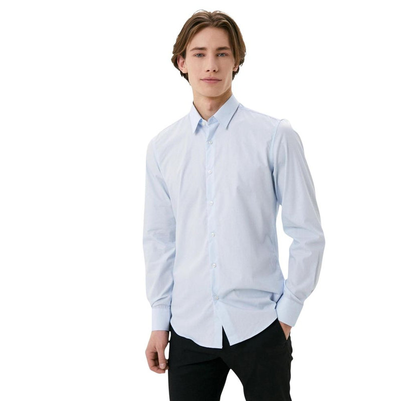 Antony Morato NAPOLI Blue Cotton Dress Shirt for Men
