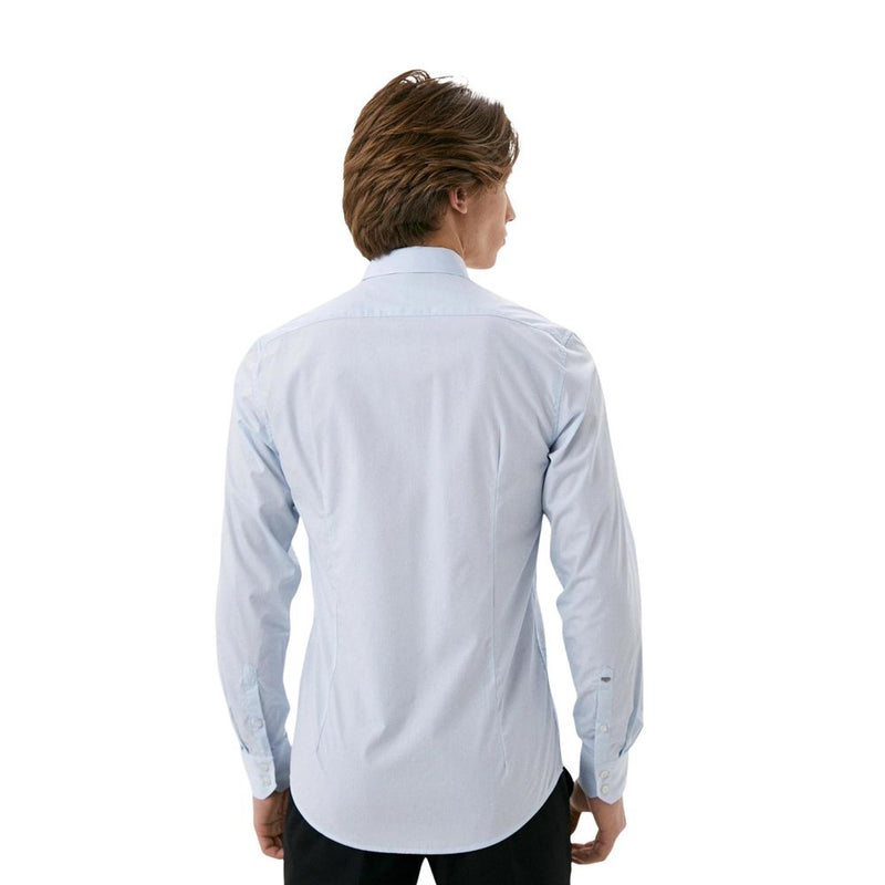Antony Morato NAPOLI Blue Cotton Dress Shirt for Men