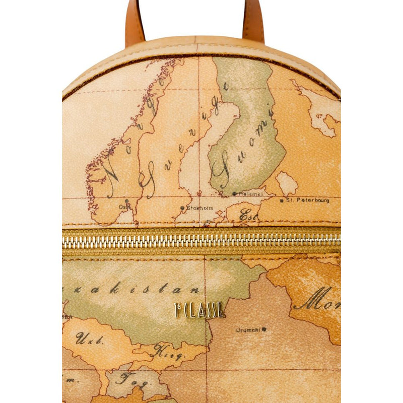 Alviero Martini Prima Classe Beige Cotton Backpack C E033 6000