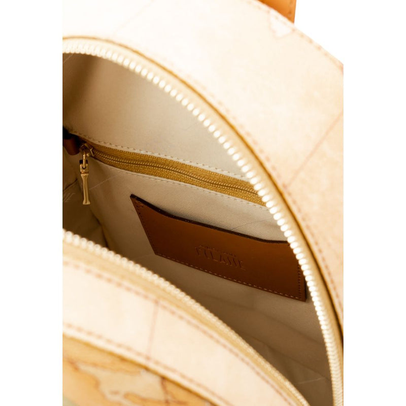 Alviero Martini Prima Classe Beige Cotton Backpack C E033 6000