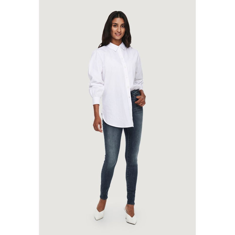 Only ONLWAUW MID SK DNM BJ777 NOOS Blue Cotton Skinny Jeans