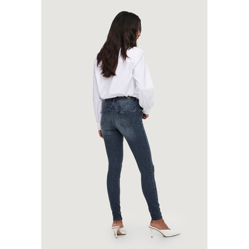 Only ONLWAUW MID SK DNM BJ777 NOOS Blue Cotton Skinny Jeans