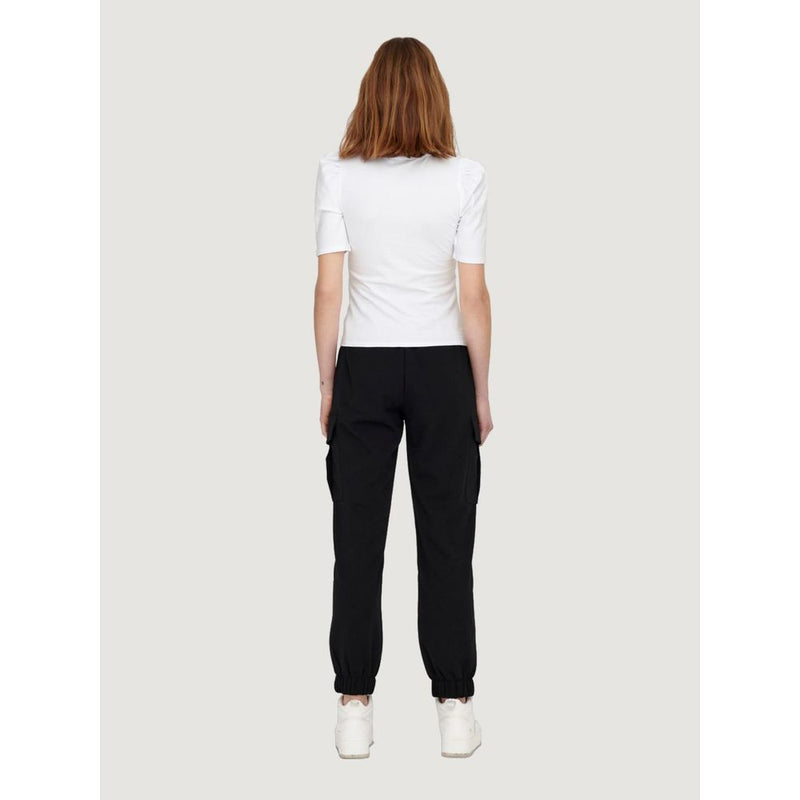Only ONLLIVE LOVE 2/4 Puff Top JRS - White Cotton T-Shirt for Women