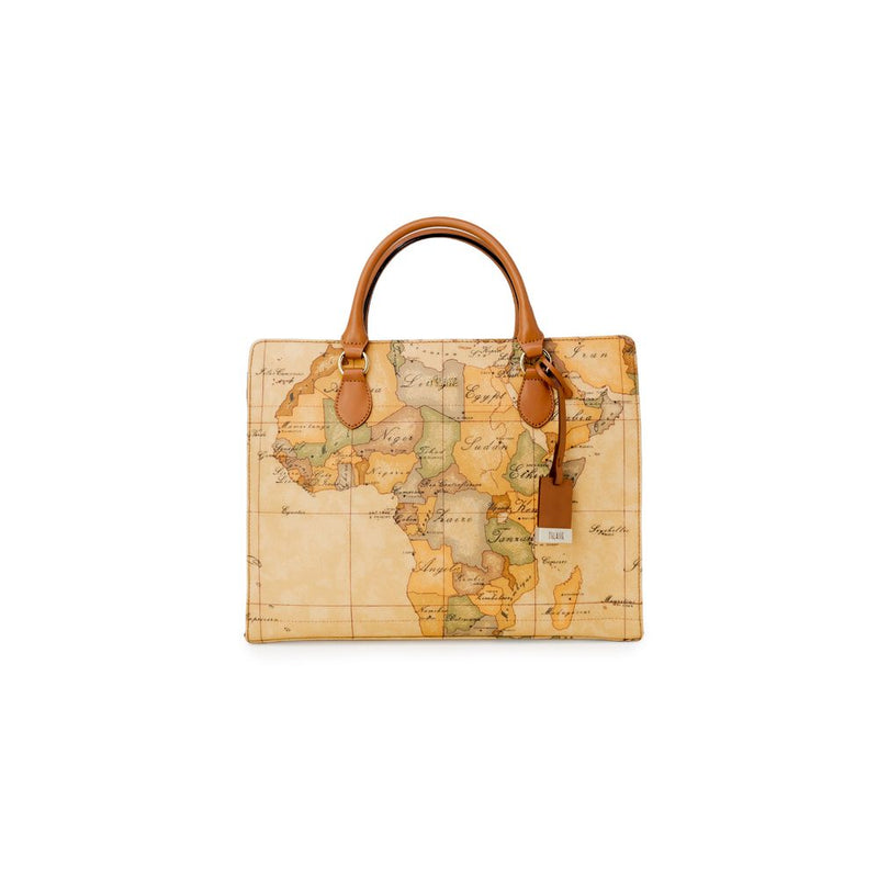 Alviero Martini Prima Classe FANTASIA LOGO Beige Handbag