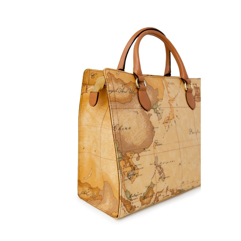 Alviero Martini Prima Classe FANTASIA LOGO Beige Handbag