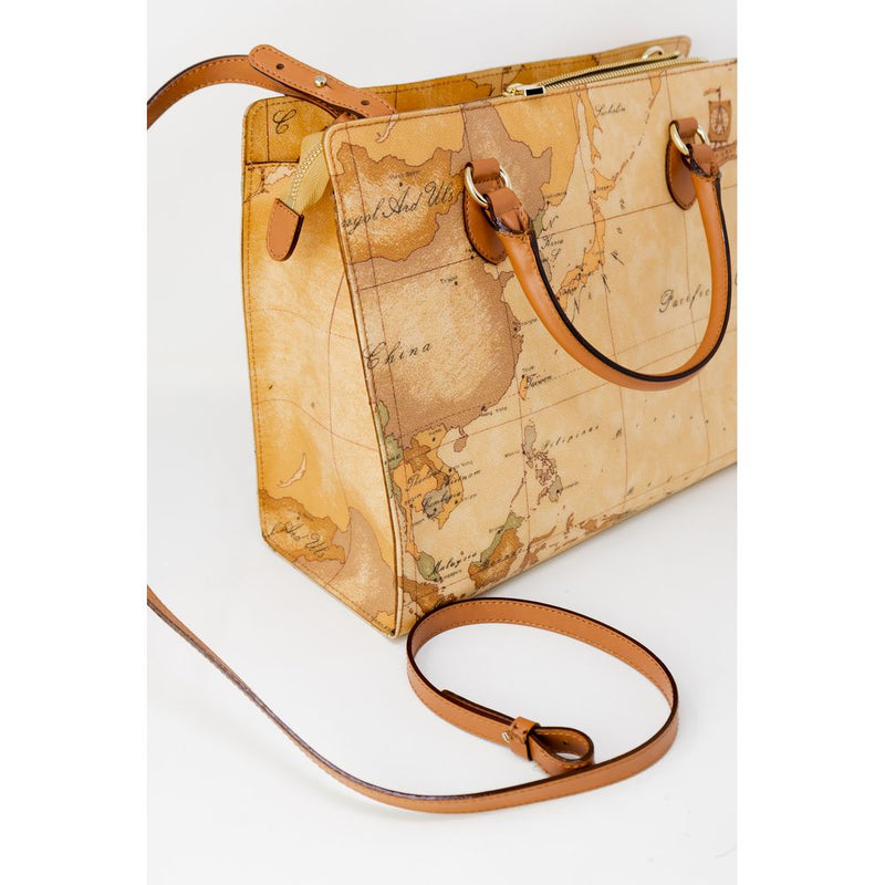 Alviero Martini Prima Classe FANTASIA LOGO Beige Handbag