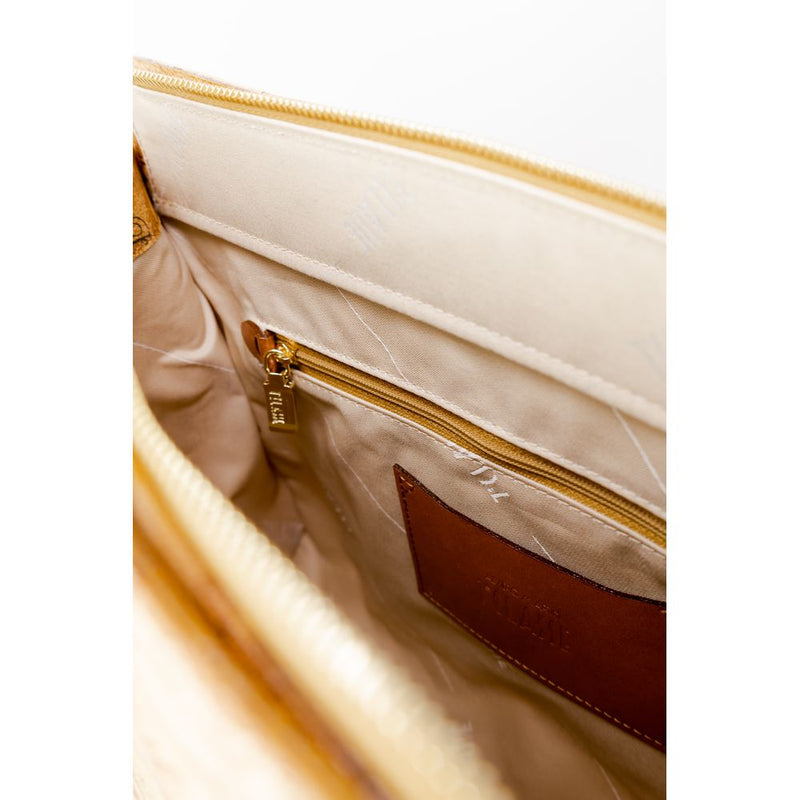 Alviero Martini Prima Classe FANTASIA LOGO Beige Handbag