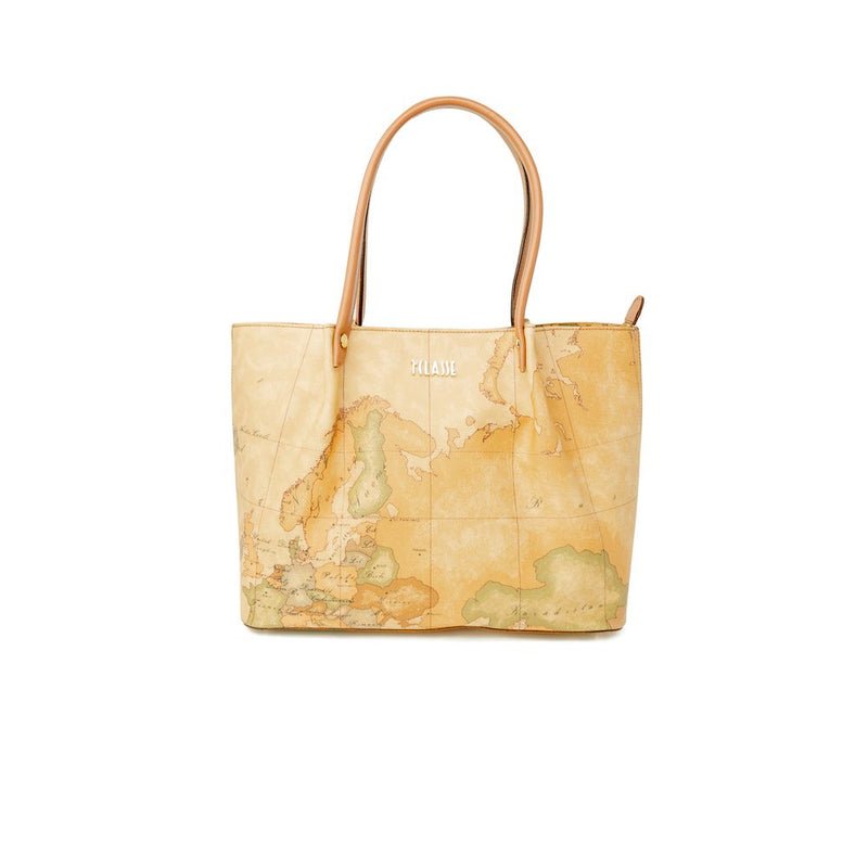 Alviero Martini Prima Classe Beige Leather Handbag - C E041 6000