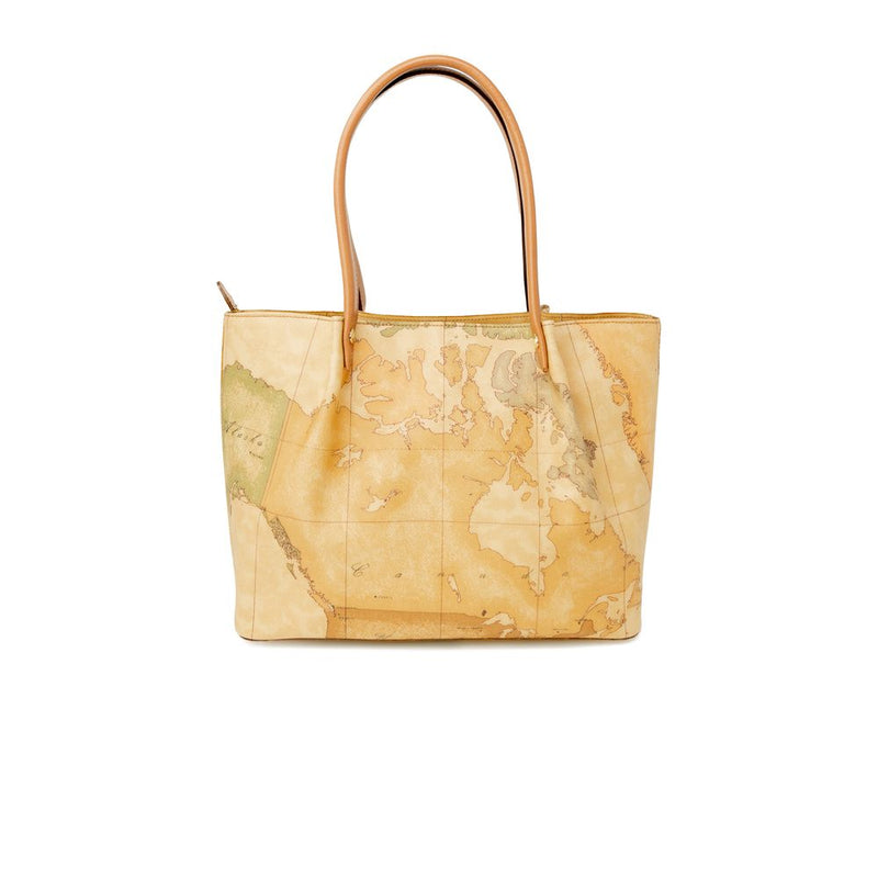 Alviero Martini Prima Classe Beige Leather Handbag - C E041 6000
