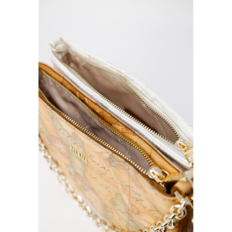 Alviero Martini Prima Classe Beige Leather Handbag - C E048 6000