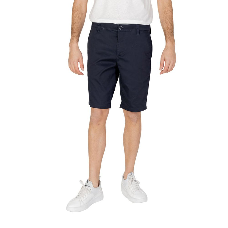 Armani Exchange 8NZS42 ZN1RZ Blue Cotton Bermuda Shorts