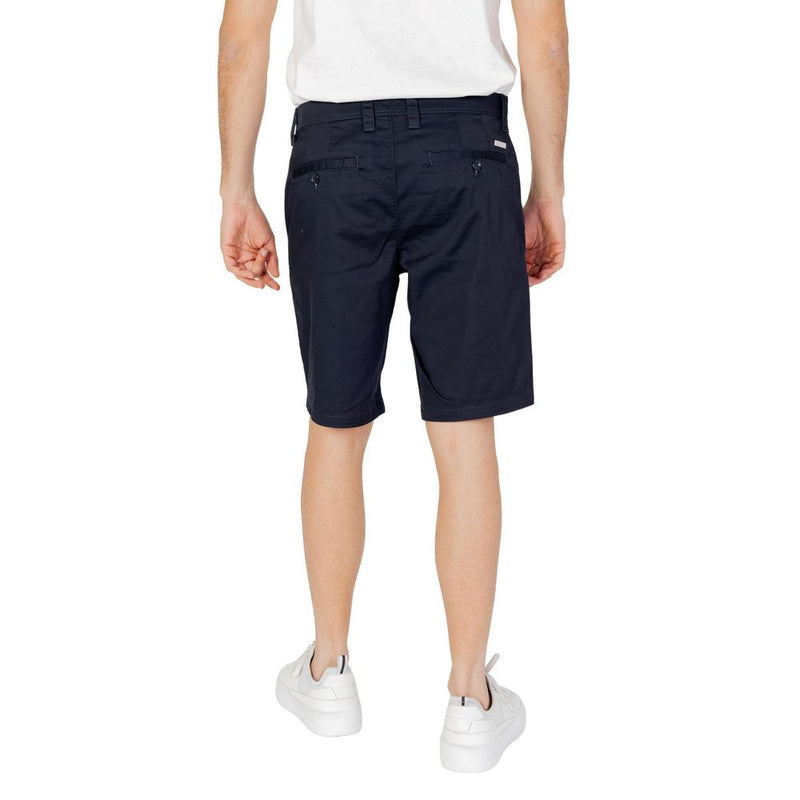 Armani Exchange 8NZS42 ZN1RZ Blue Cotton Bermuda Shorts