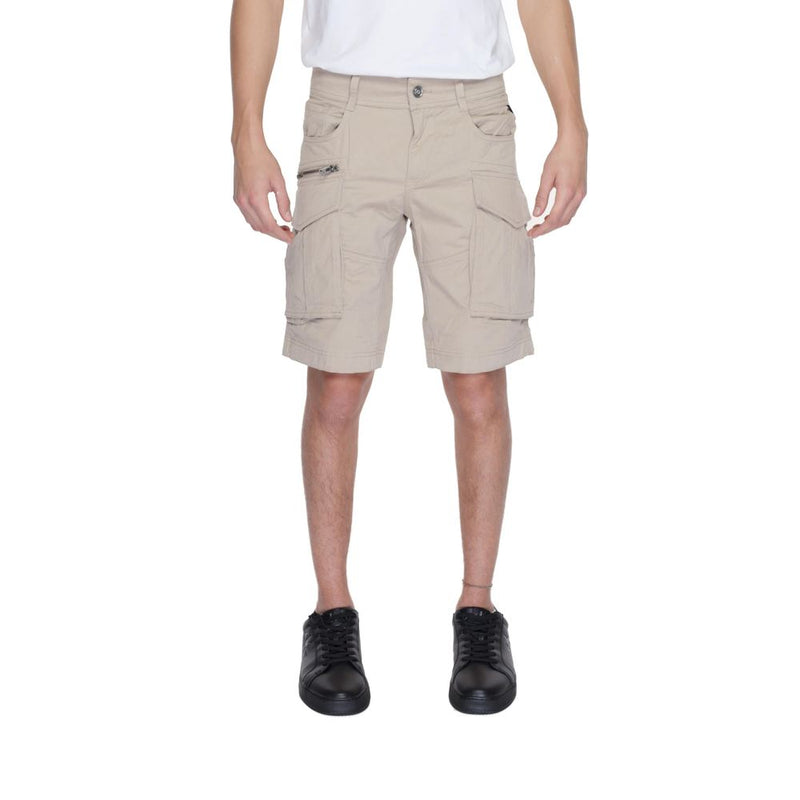 Replay JOE M9907 Beige Cotton Bermuda Shorts for Men
