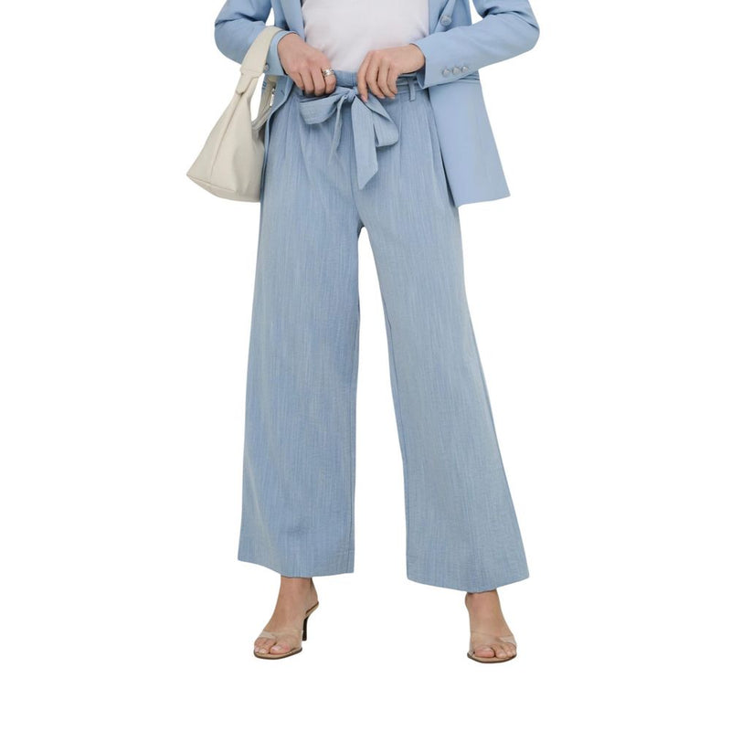 Only Onlmarsa Blue Viscose Casual Pants for Women