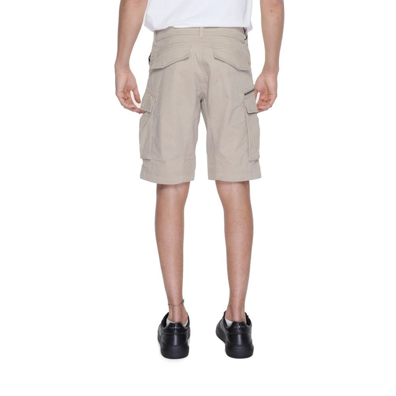 Replay JOE M9907 Beige Cotton Bermuda Shorts for Men