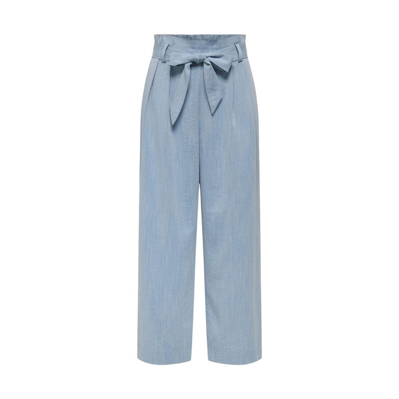 Only Onlmarsa Blue Viscose Casual Pants for Women