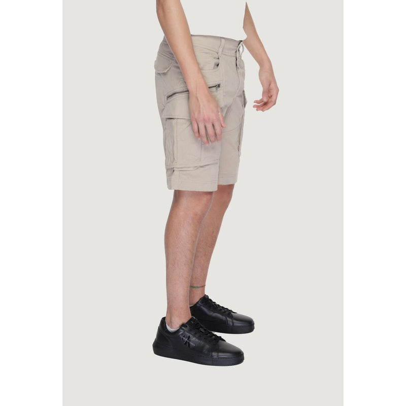 Replay JOE M9907 Beige Cotton Bermuda Shorts for Men
