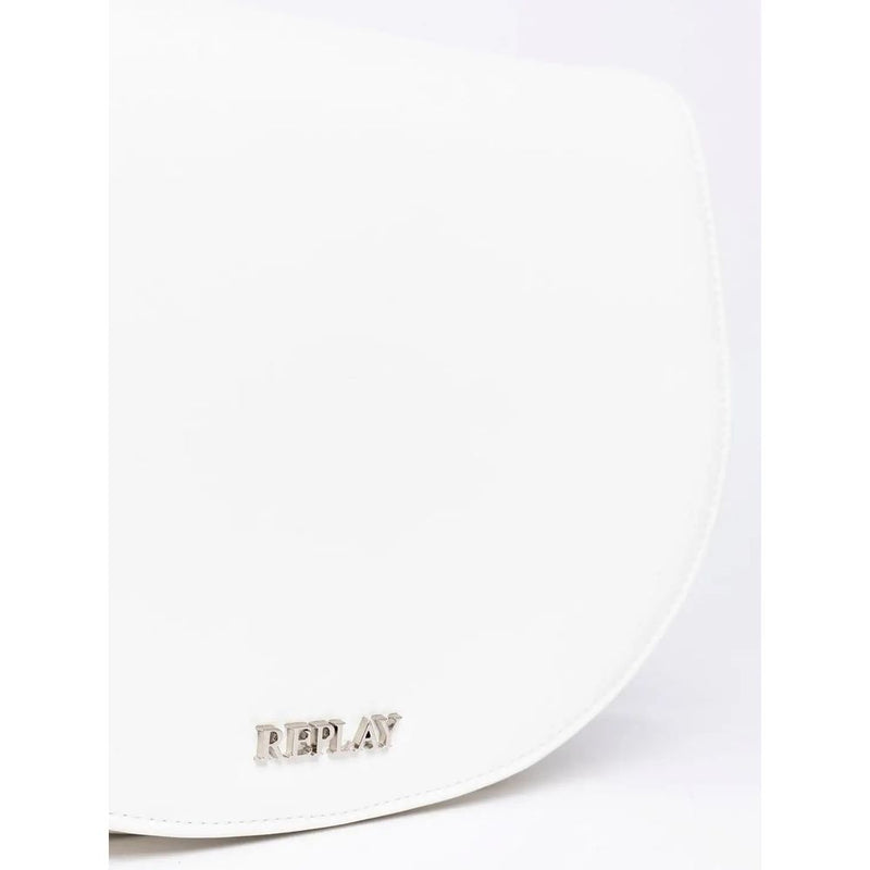 Replay White Polyethylene Handbag - SS26 Collection
