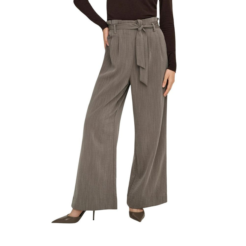 Only Onlmarsa Solid Paperbag Wvn Noos Beige Casual Pants