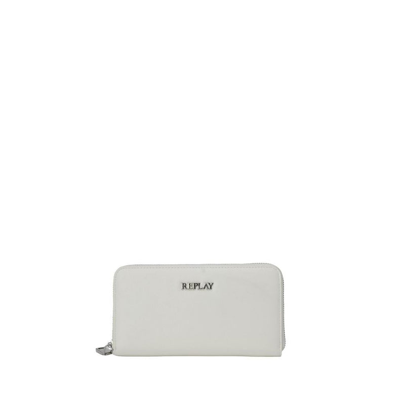Replay FW5299.006.A0420A White Polyethylene Wallet for Women