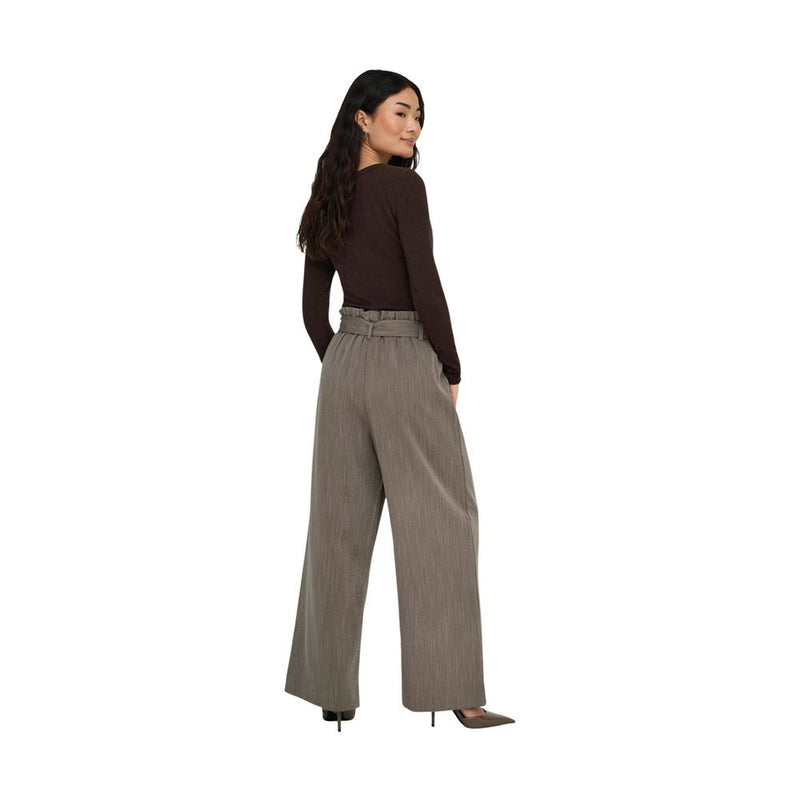 Only Onlmarsa Solid Paperbag Wvn Noos Beige Casual Pants