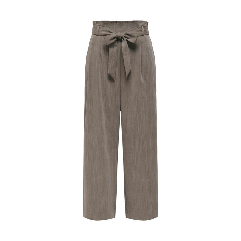 Only Onlmarsa Solid Paperbag Wvn Noos Beige Casual Pants