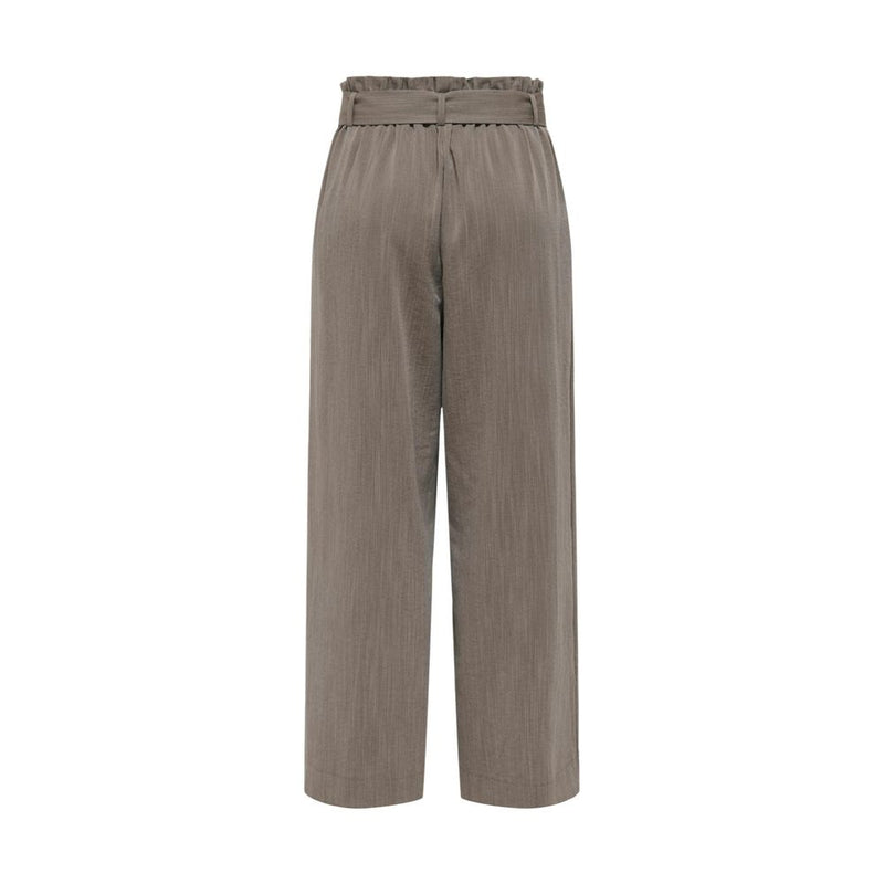 Only Onlmarsa Solid Paperbag Wvn Noos Beige Casual Pants