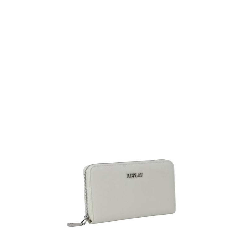 Replay FW5299.006.A0420A White Polyethylene Wallet for Women
