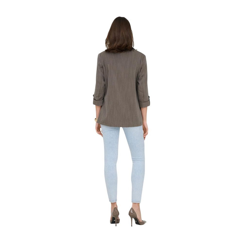 Only Onlmarsa Beige Viscose Blazer for Women