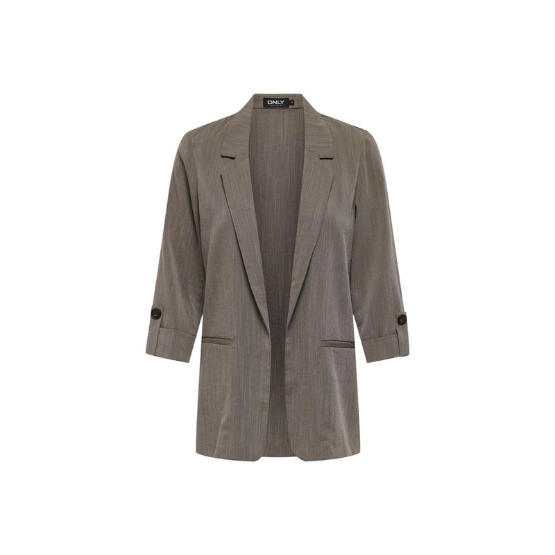 Only Onlmarsa Beige Viscose Blazer for Women