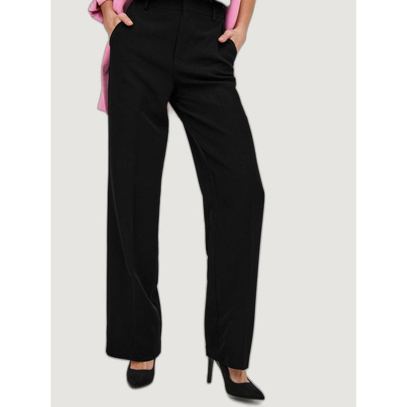Only ONLBERRY High Waist Wide Leg Black Pants for Women