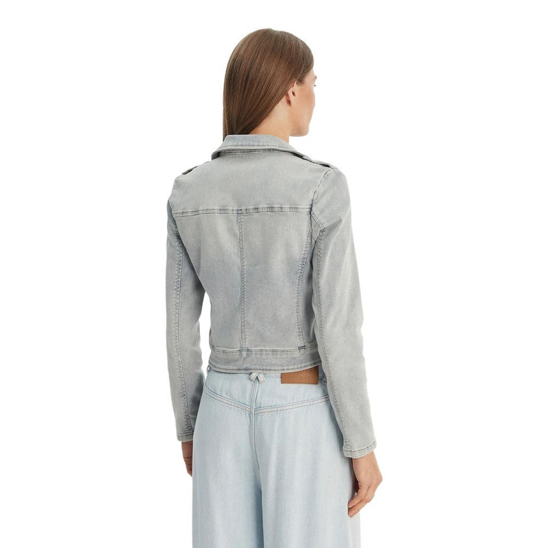 Morgan De Toi Light Blue Cotton Denim Jacket for Women