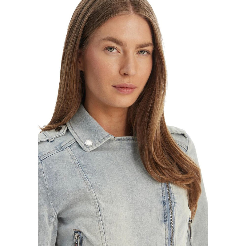 Morgan De Toi Light Blue Cotton Denim Jacket for Women