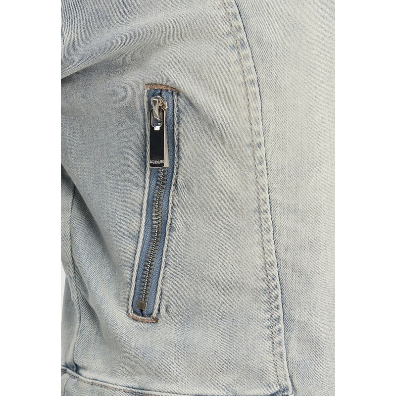 Morgan De Toi Light Blue Cotton Denim Jacket for Women