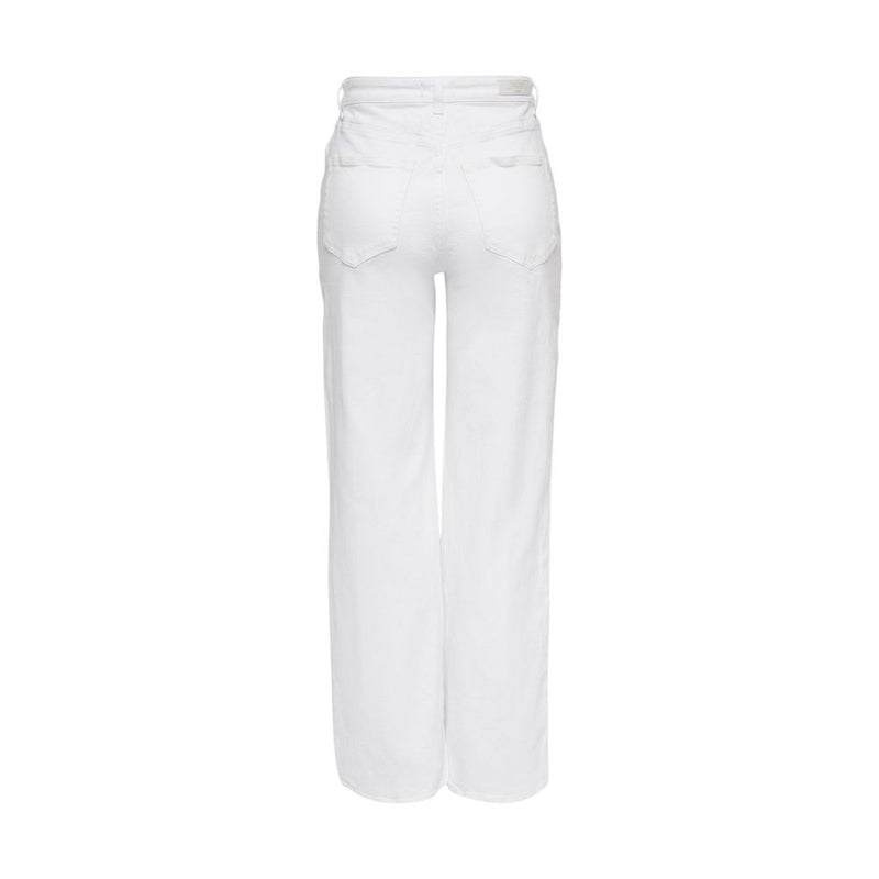 Only White Cotton Relaxed Fit Jeans for Women