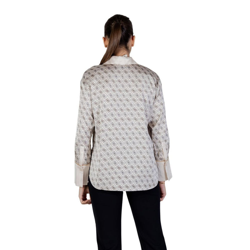 Guess Alexandra Beige Long-Sleeved Blouse for Women