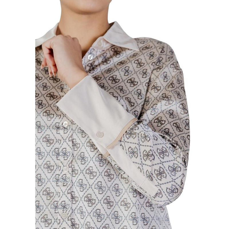Guess Alexandra Beige Long-Sleeved Blouse for Women