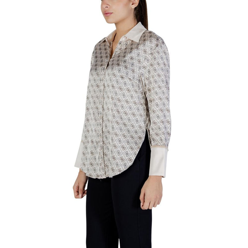 Guess Alexandra Beige Long-Sleeved Blouse for Women