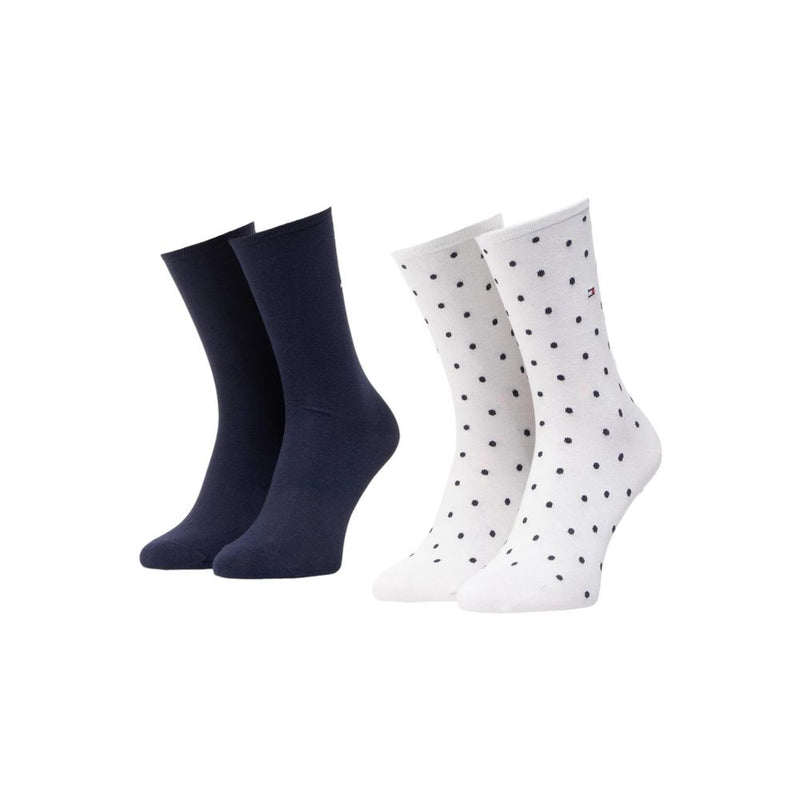 Chaussettes en Coton Blanches Tommy Hilfiger SOCK DOT 2P