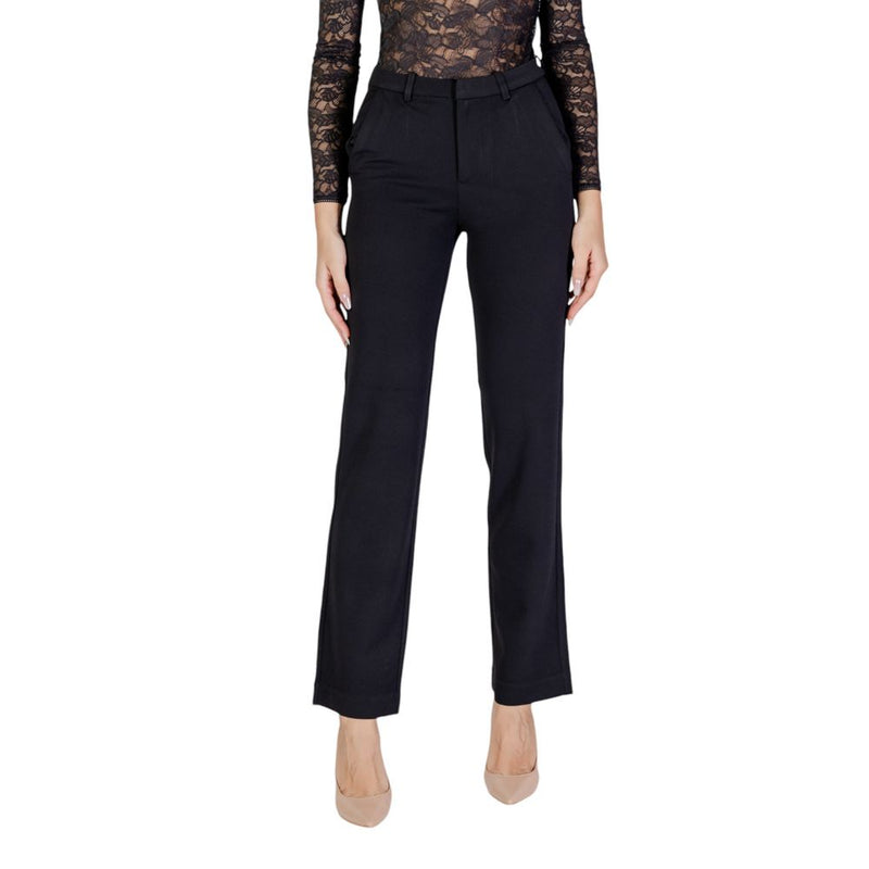 Only Black Recycled Polyester Flared Pants for Women