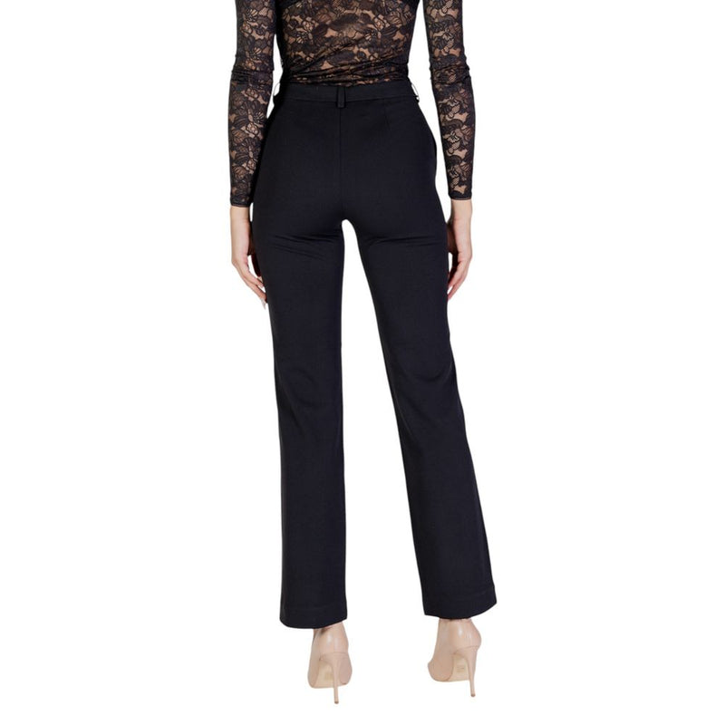 Only Black Recycled Polyester Flared Pants for Women