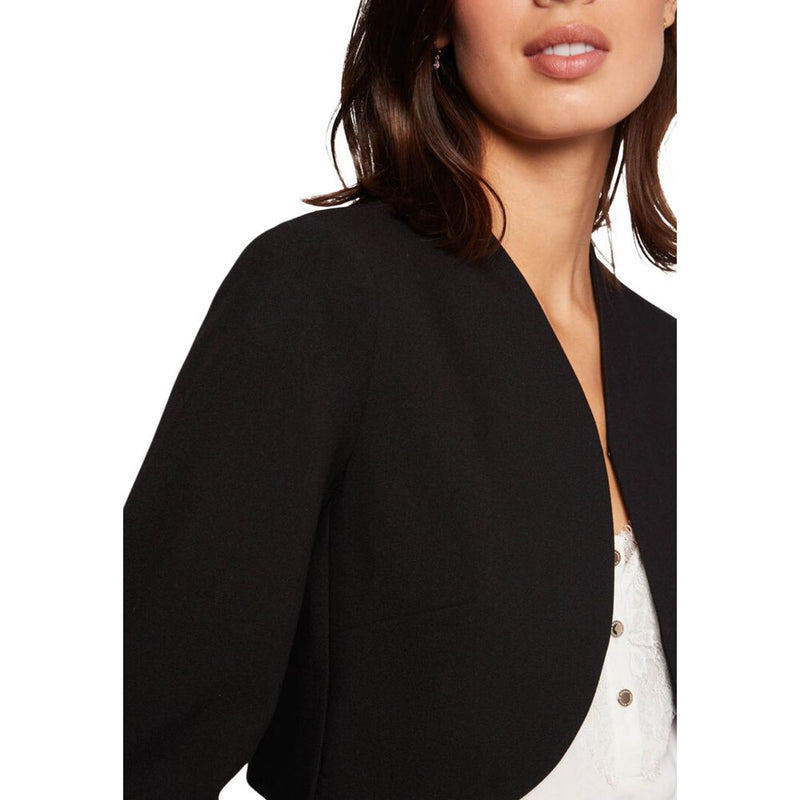 Morgan De Toi Black Polyester Biker Jacket - Women’s Fashion