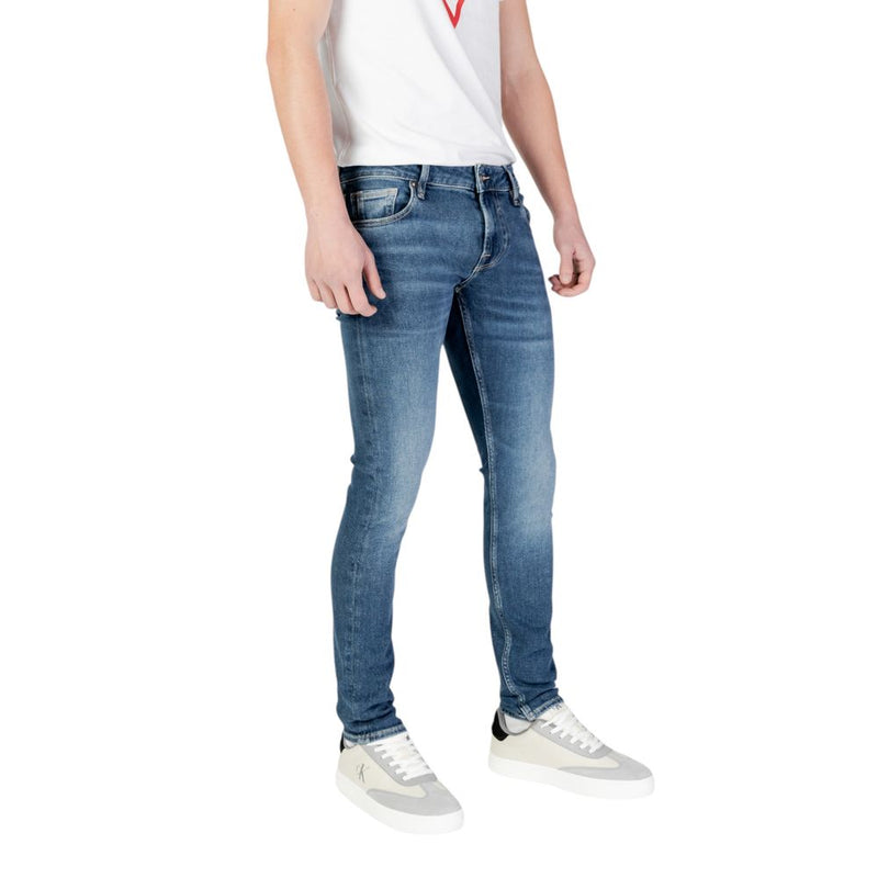 Guess Blue Cotton Skinny Jeans for Men - MIAMI M2YAN1 D4Q42