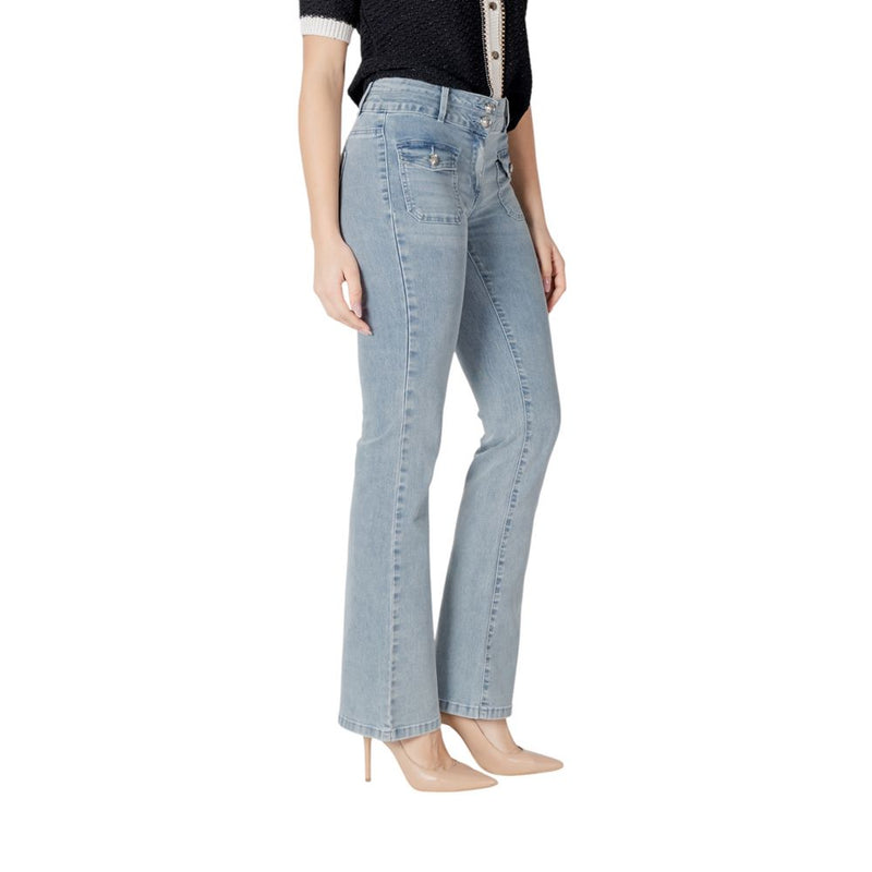 Morgan De Toi Blue Cotton Skinny Jeans for Women